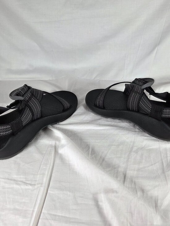 Chaco Z/Cloud Outdoor Hiking Sport Sandals - Black & Gray Patterned Straps main image 4